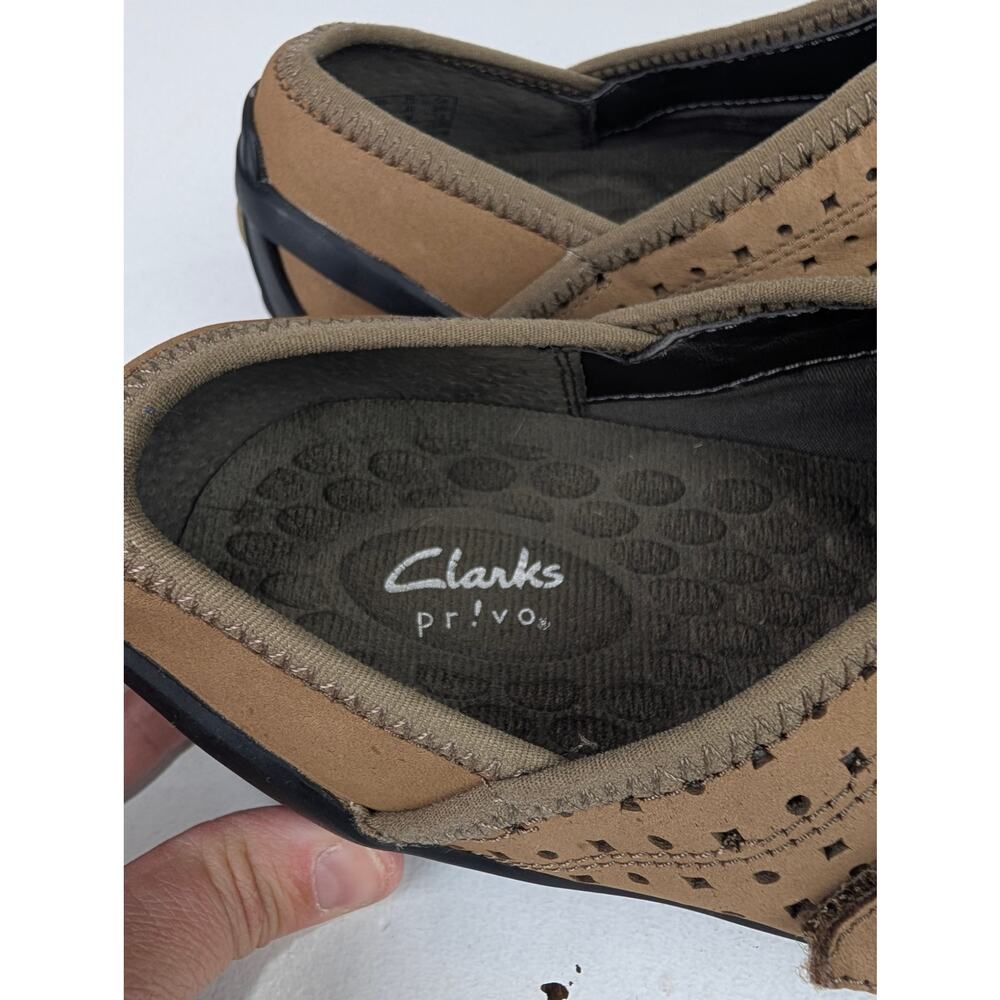Clarks Women's 9 Privo Tequini Slip-On Sneaker - Brown - Picture 3 of 7